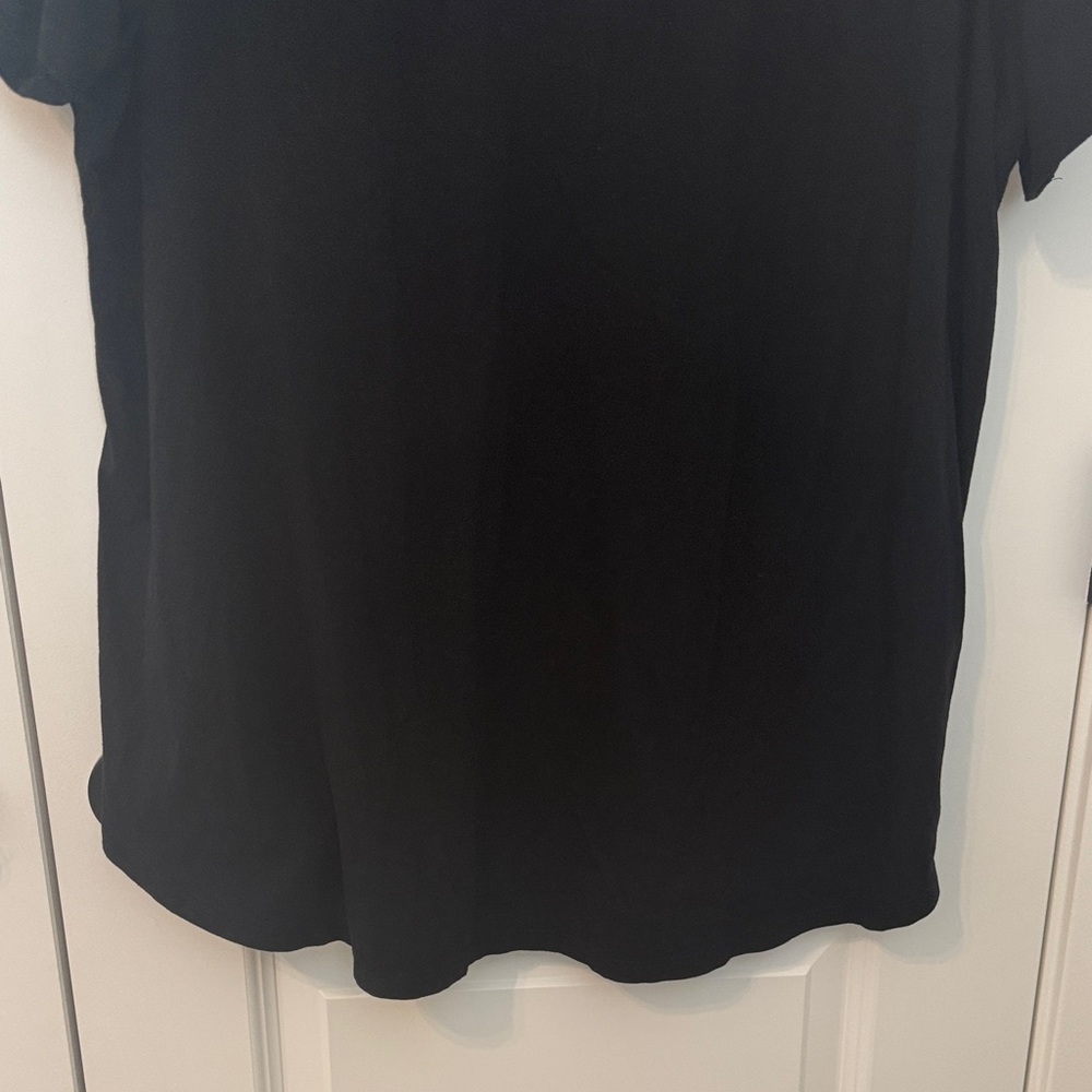 Ava & Viv Black Casual V-Neck Tee - 2XL - Picture 5 of 5